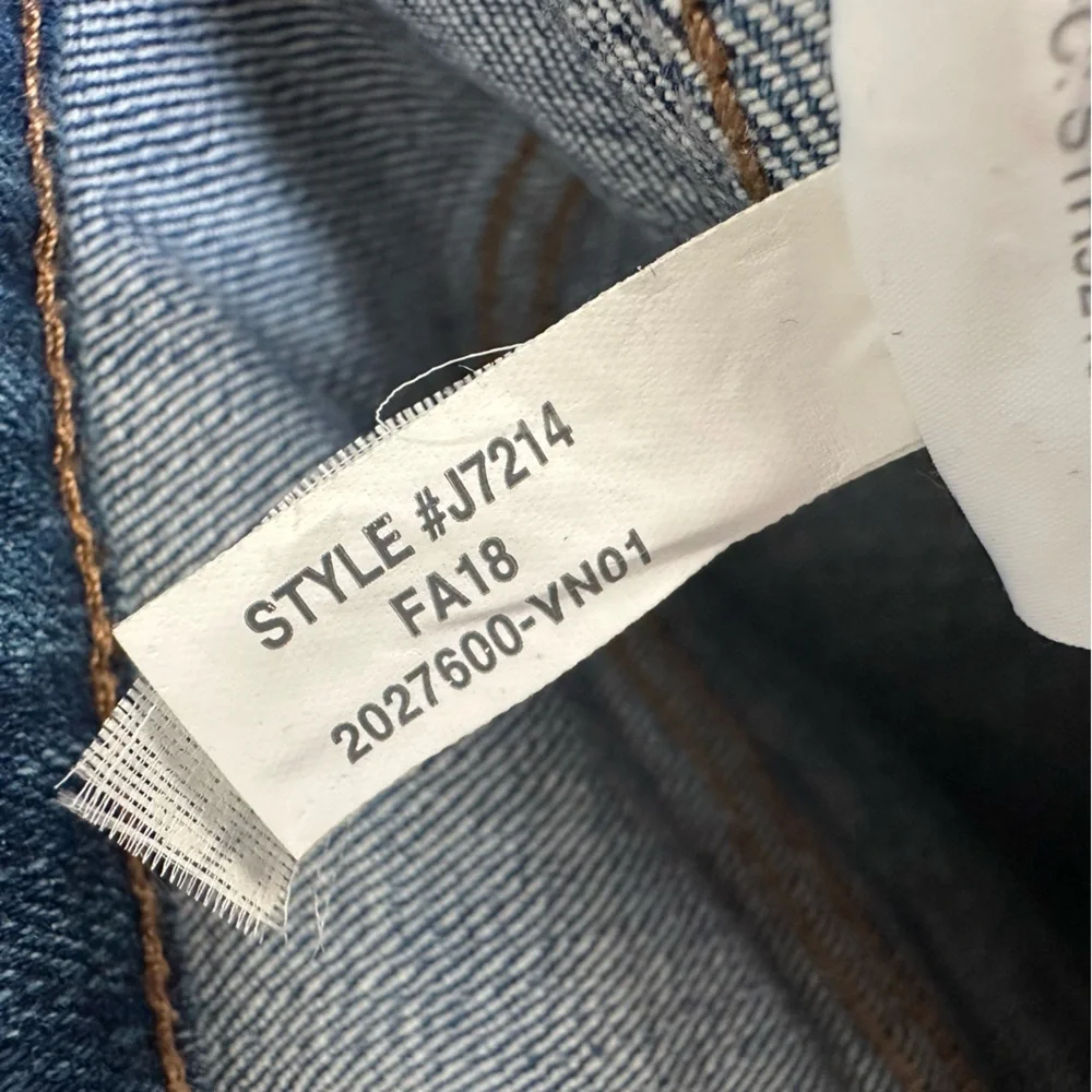 Madewell Slim Straight Jeans: Distressed Button-Front Edition Wellmoor Size‎ 24